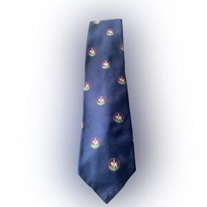 Pre Owned Men’s Saddle Club Tie Neck Tie Necktie Imported Fabric